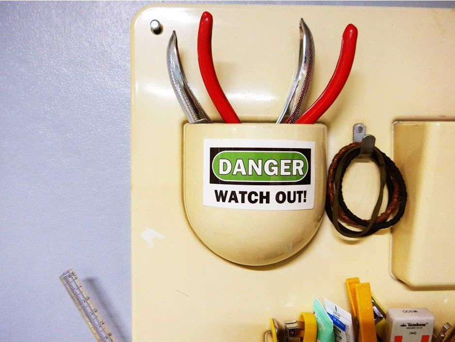 Caution Sticker
