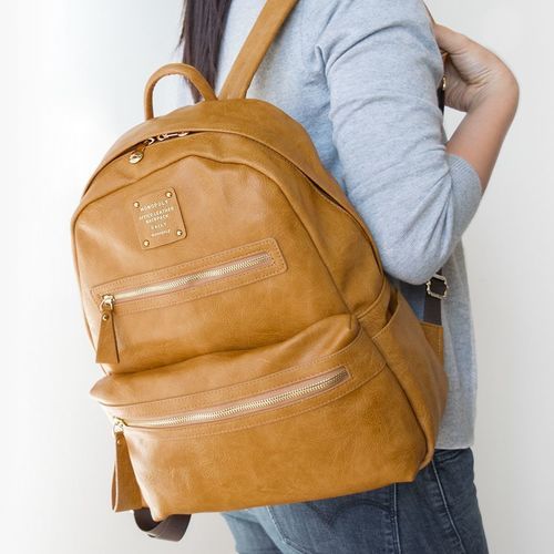 monopoly leather backpack