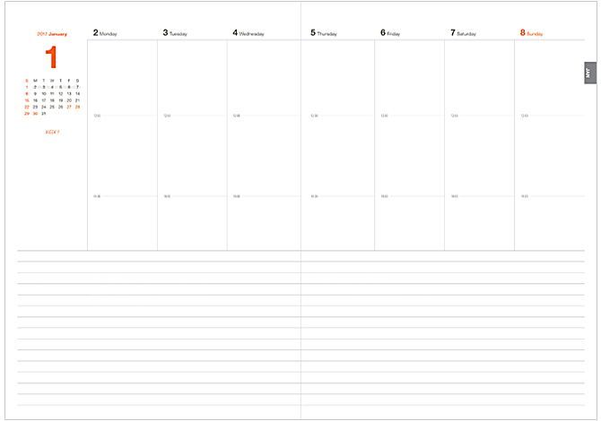 2017 Table Talk A5 Weekly Planner