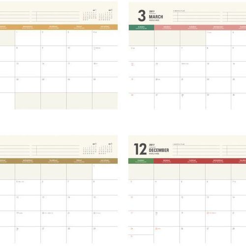 2017 Worldwide Desk Scheduler