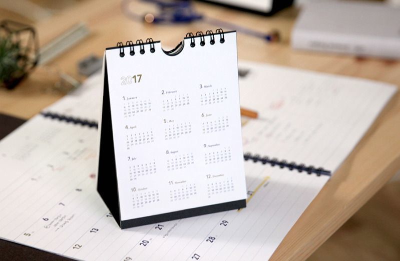 2017 Mini Basic Wall Calendar