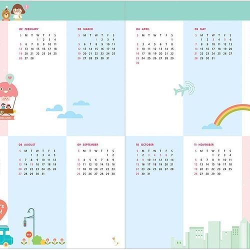 2017 Hello Coco Monthly Planner