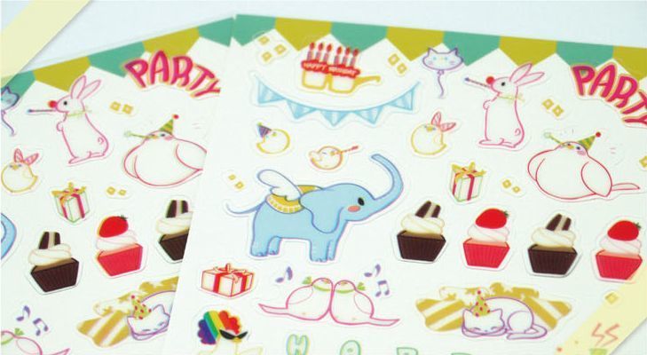 Happy Party Deco Sticker