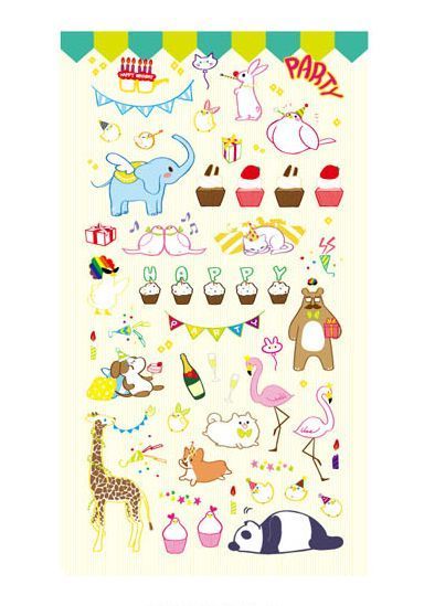 Happy Party Deco Sticker