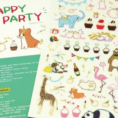 Happy Party Deco Sticker
