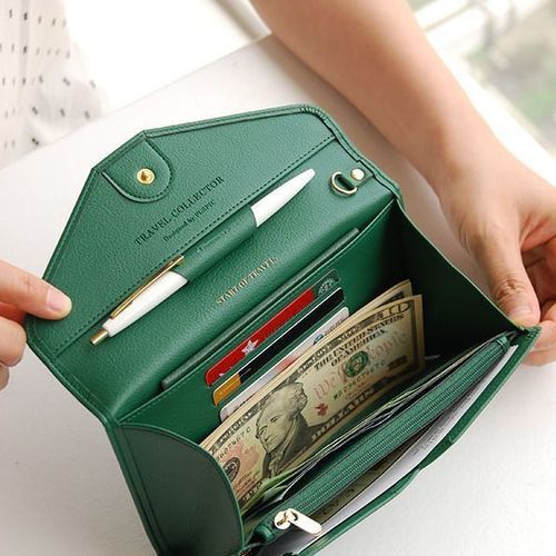 Travel Leather Clutch
