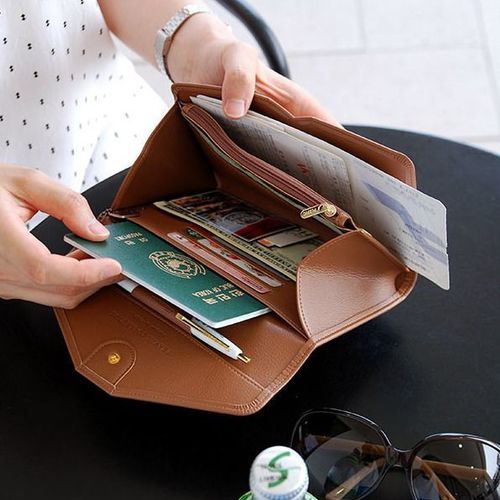 Travel Leather Clutch