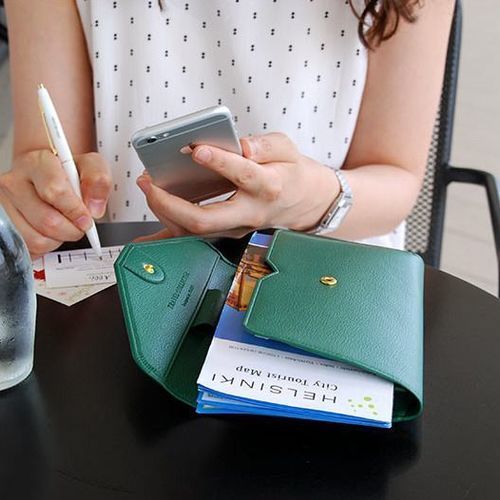 Travel Leather Clutch