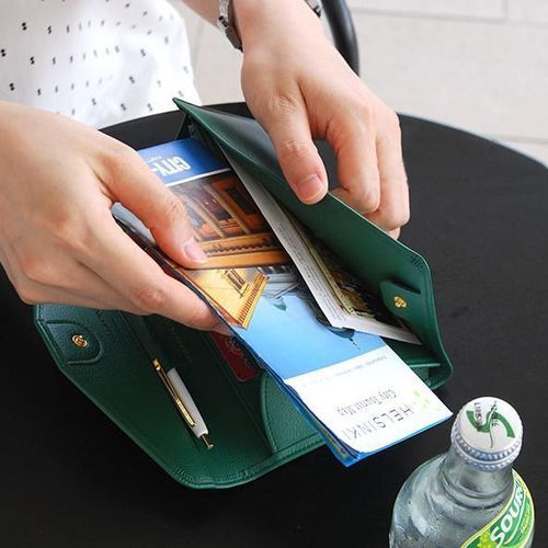 Travel Leather Clutch
