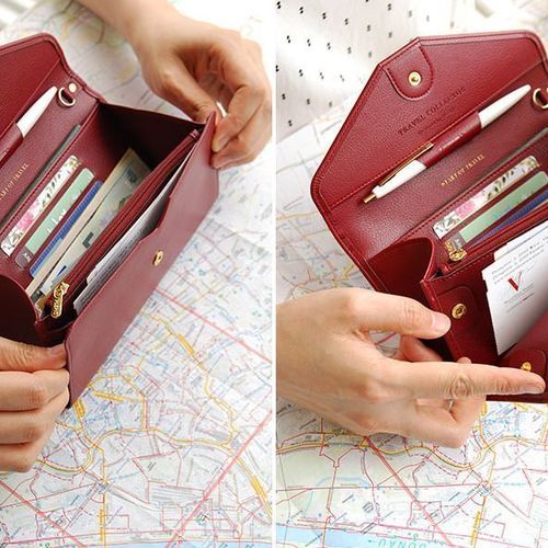 Travel Leather Clutch