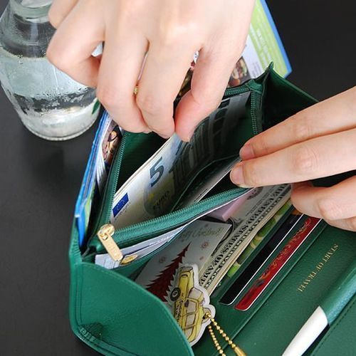 Travel Leather Clutch