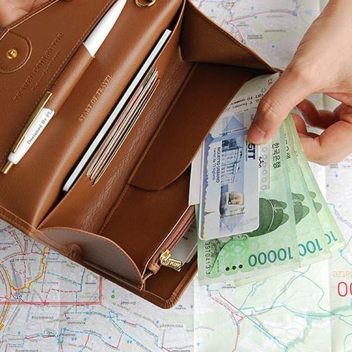 Travel Leather Clutch