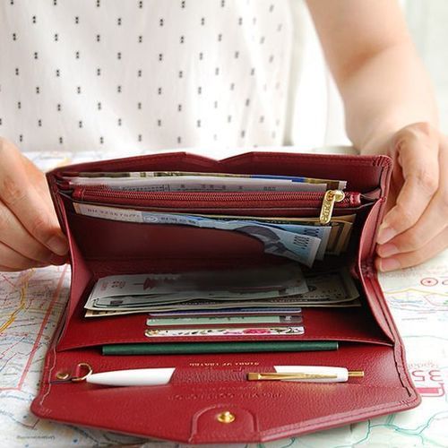 Travel Leather Clutch