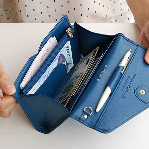 Travel Leather Clutch