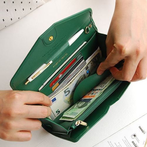 Travel Leather Clutch