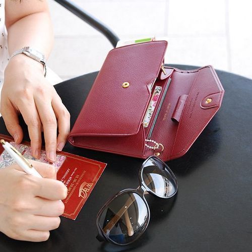 Travel Leather Clutch