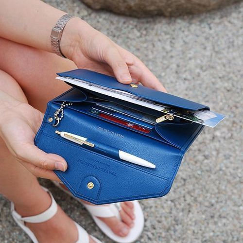Travel Leather Clutch
