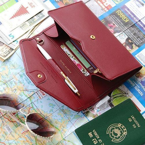 Travel Leather Clutch