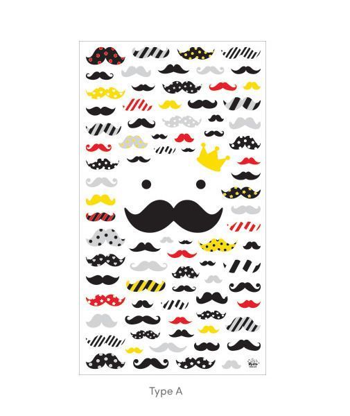 Mr. Mustache Deco Sticker