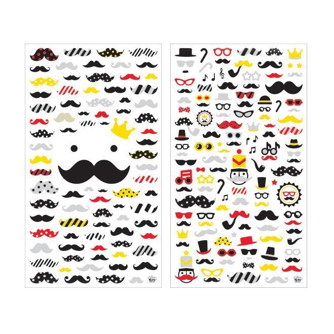Mr. Mustache Deco Sticker