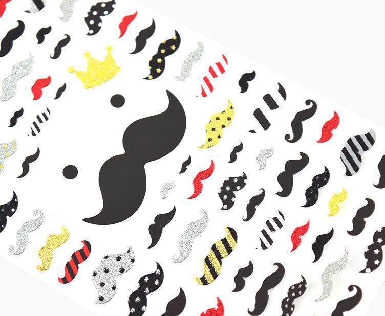 Mr. Mustache Deco Sticker