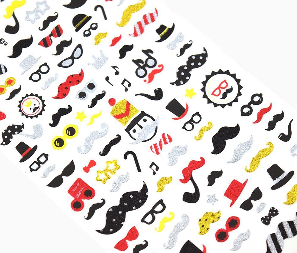 Mr. Mustache Deco Sticker