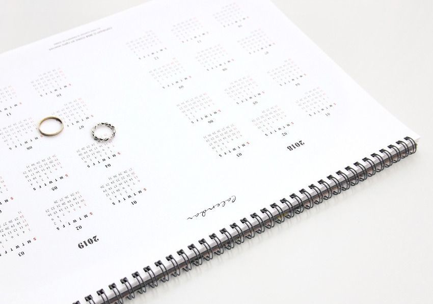 2018 Comely Desk Planner