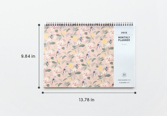 2018 Comely Desk Planner