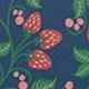 100 Style Diary Planner, 004. Navy Strawberry