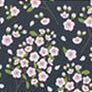 100 Style Diary Planner, 012. Navy Cherry Blossom