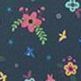 100 Style Diary Planner, 034. Navy Flower