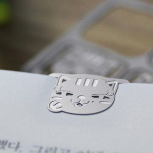 7pcs Beautiful Cat Metal Bookmark Set - Image 4