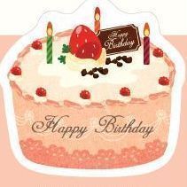 Mini Cake Card, Strawberry Cake