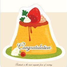 Mini Cake Card, Pudding
