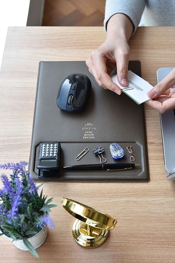 MochiThings: Leather Tray Mouse Pad