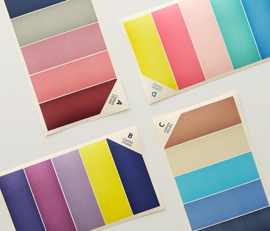 Colorful Corner Deco Sticker Set