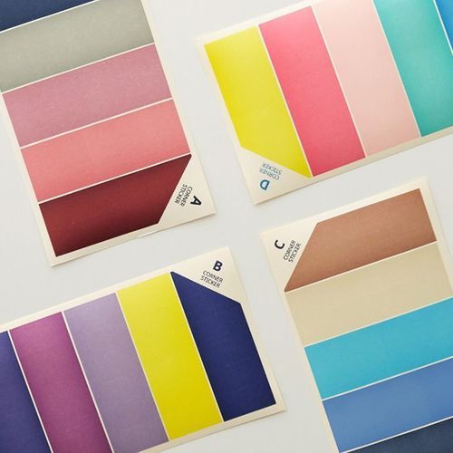 Colorful Corner Deco Sticker Set - Image 1