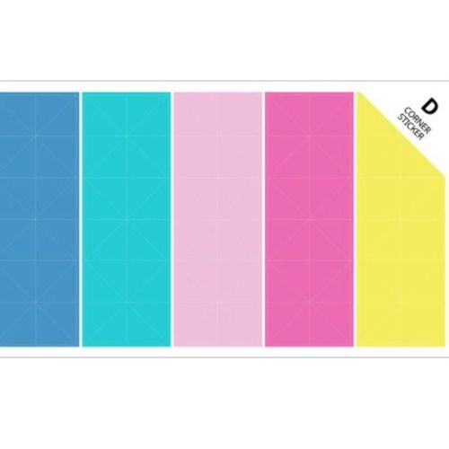 Colorful Corner Deco Sticker Set - Image 5