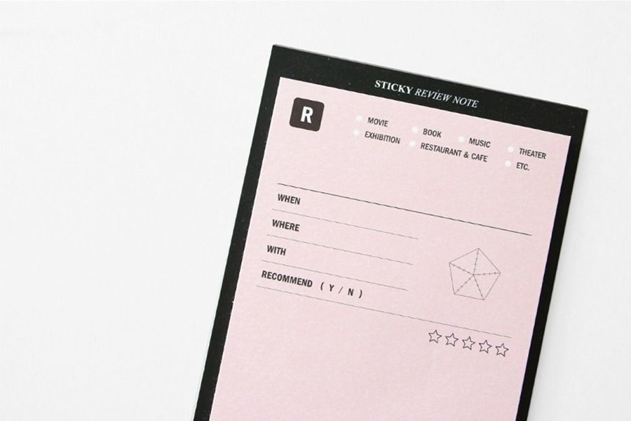 Review Sticky Note