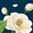 Flower Diary Scheduler, Camellia (Navy)