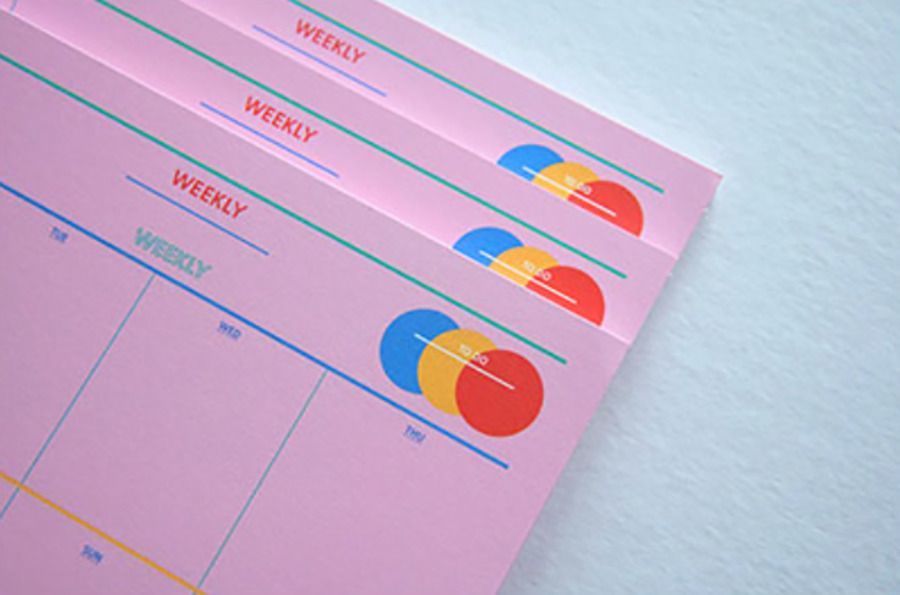 MochiThings: Pompon Weekly Schedule Sticky Note v2