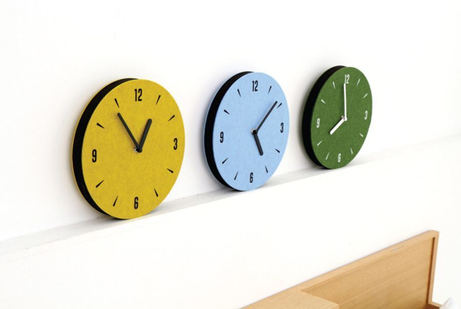 Felt Round Clock