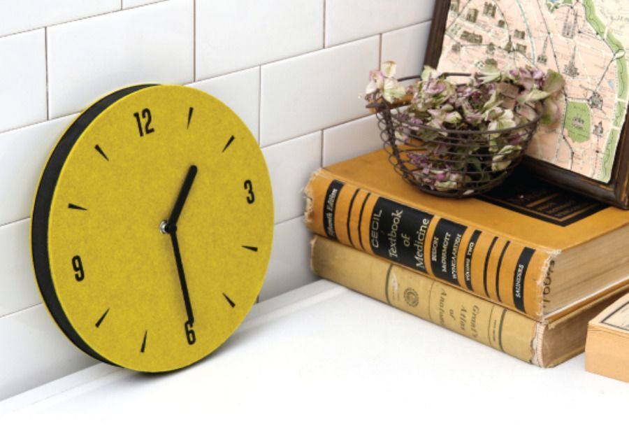 Felt Round Clock
