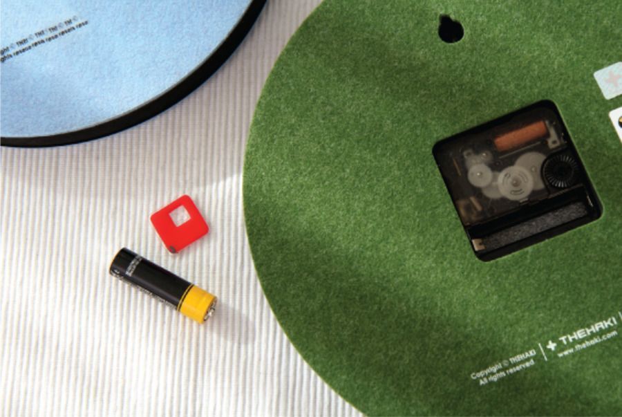 Felt Round Clock