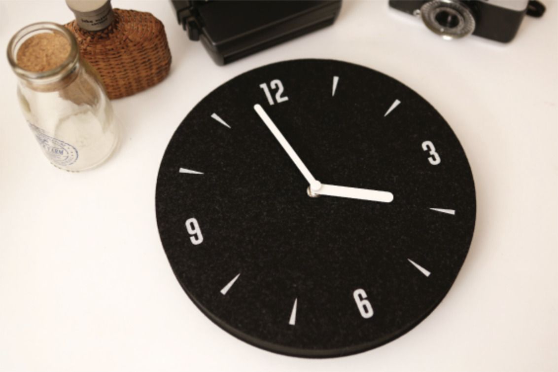 Felt Round Clock