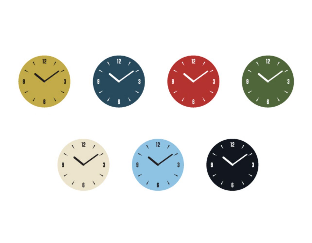 Felt Round Clock