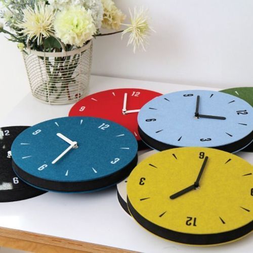 Felt Round Clock