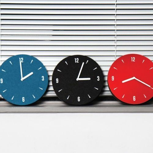 Felt Round Clock