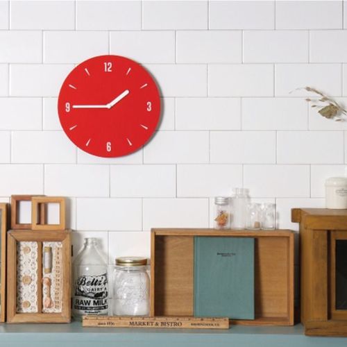 Felt Round Clock