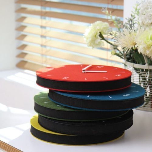 Felt Round Clock